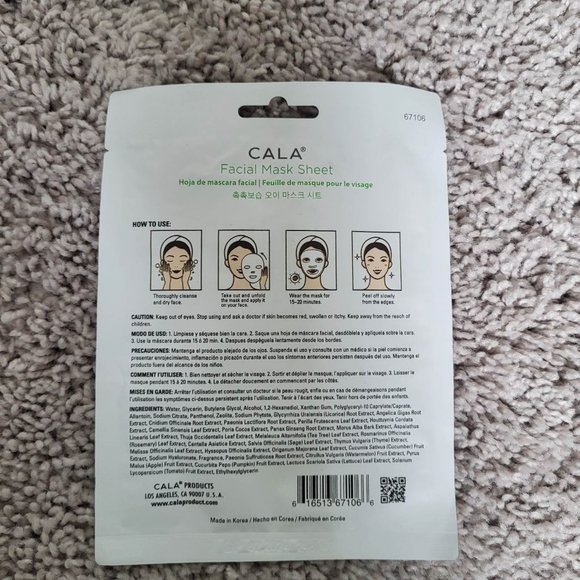 New CALM AND LIGHTEN Moisturizing MASK WITH CUCUMBER AND VITAMIN C - Picture 2 of 2